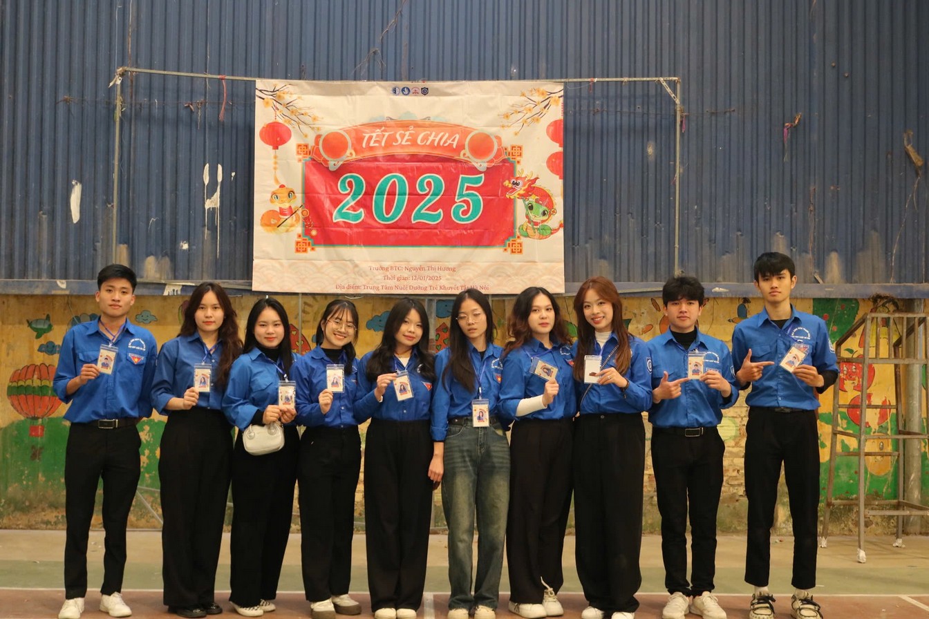 Ảnh 3. Lê Đình Đạt (ngoài cùng bên trái) tham gia chương trình “Tết sẻ chia 2025” (Ảnh: NVCC)